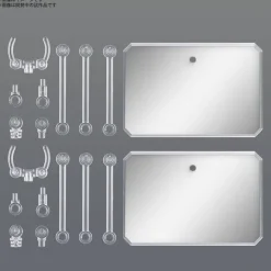 Action Base 6 (Clear Color) Mirror Sticker Set