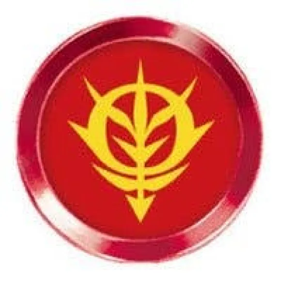 Aluminum Button Sticker Gundam 01 Zeon