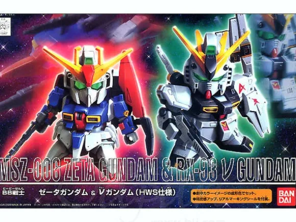 BB SD Zeta Gundam & Nu Gundam HWS Ver.