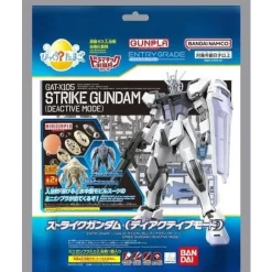 Bikkura Tamago - Gunpla Entry Grade Strike Gundam (Deactive Mode) & Mini Gunpla Mobile GOOhN (Sand Yellow) / Mobile ZnO (Light Gray)