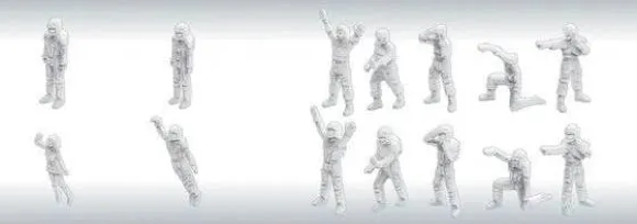 1/100 Builders Parts: MS Figure 01 (White)