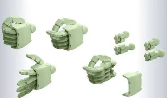 1/144 Builders Parts: MS Hand 02 (Zeon) Zaku Green