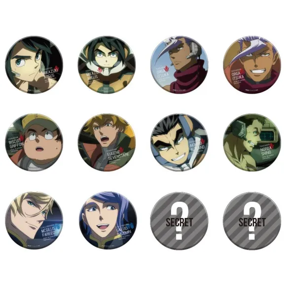 Can Badge Collection Iron-Blooded Orphans: 1Box (12pcs)