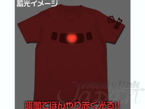 Char Zaku Mono-Eye Luminous T-Shirt Red XL