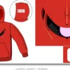 Char Zaku Mono-Eye '04 Parka Red L