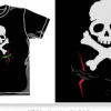 Cross Bone Face T-Shirt Black S