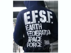 EFSF Military Zip-Up Parka Navy L