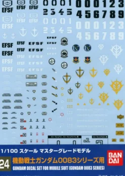 1/100 GD-24 Gundam 0083 MG Series Decal