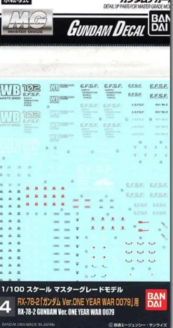 GD-04 MG Gundam Ver OYW 0079 Decal