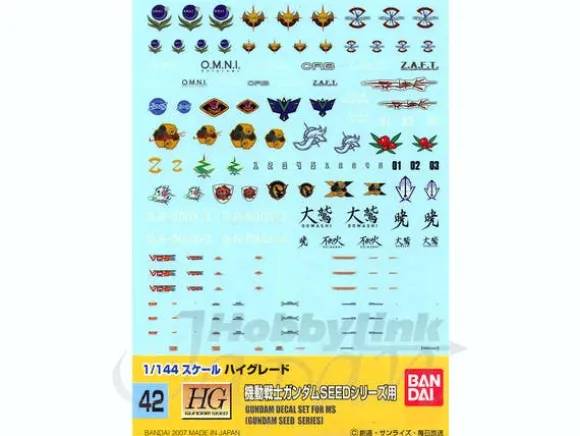 1/144 GD-42 SEED Series Decal