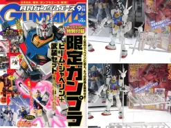 Gundam Ace 2015/09 with New HG Gundam Weapon Parts (Beam Javelin & Original Weapon)