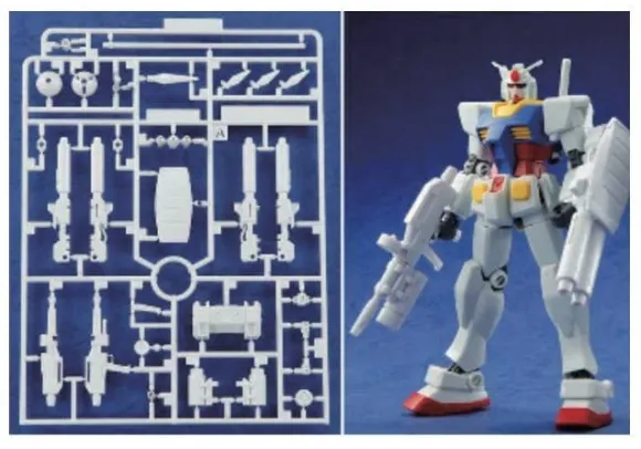 Gundam Ace 2015/09 with New HG Gundam Weapon Parts (Beam Javelin & Original Weapon)