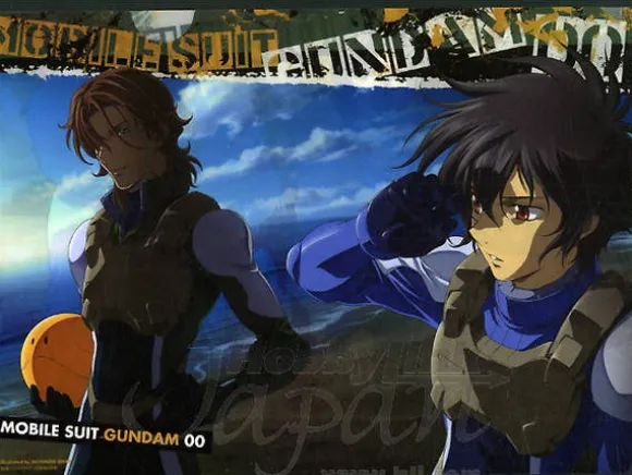 Gundam 00 Clear File (Illustration by Michinori Chiba)