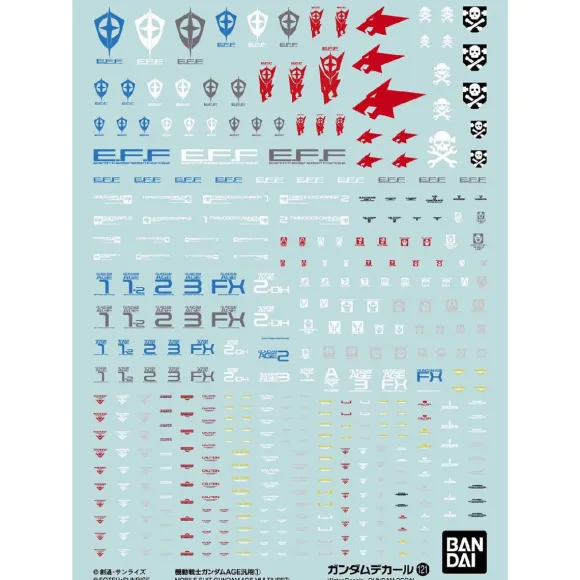 1/144 Gundam Decal No.121 Mobile Suit Gundam AGE 1