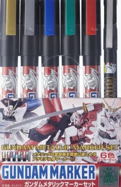 Gundam Metallic Marker Set (6pcs) (Renewal)