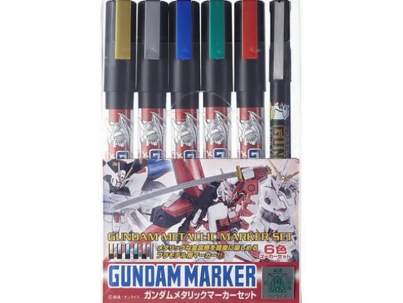 Gundam Metallic Marker Set (6pcs)