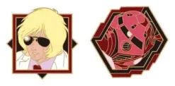 Gundam Stationery 12: Pins Set Char & Char's Z'Gok