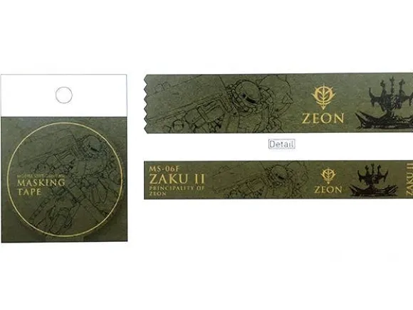 Gundam Stationery VI Masking Tape MS-06F (Zaku II)