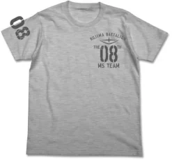 Gundam The 08th MS Team T-Shirt Heather Gray S