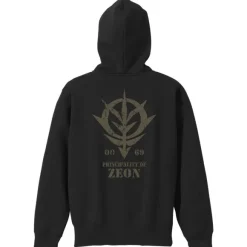 Gundam: The Zeon Army Zip Hoodie Vintage Ver BLACK S