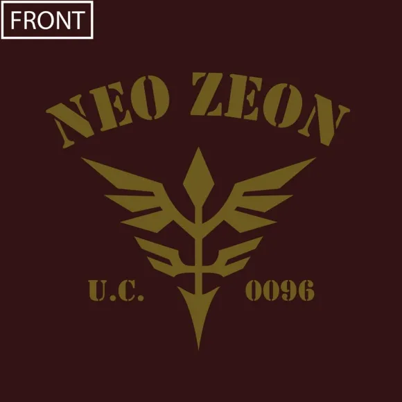 Gundam UC: Neo Zeon Heavy Weight T-shirt BURGUNDY L