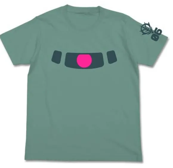 Gundam Zaku Mono-Eye Luminous T-Shirt Sage Blue S