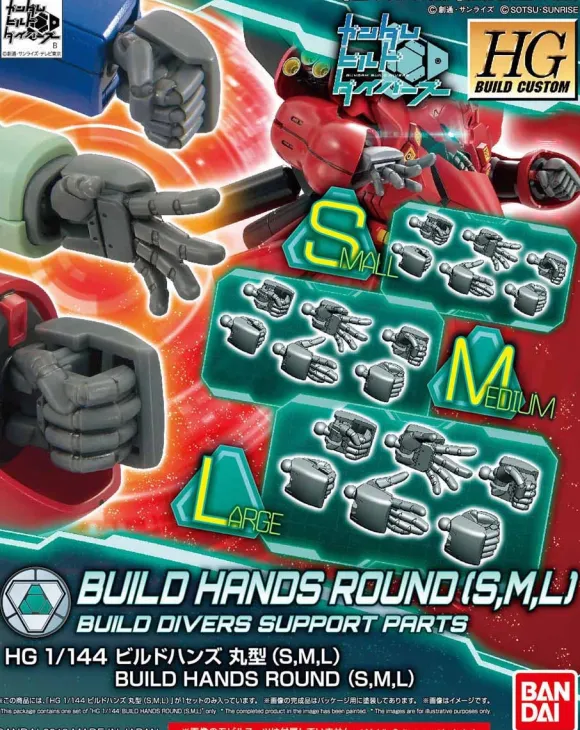 1/144 HGBC Build Hands (Maru) SML (Provisional)