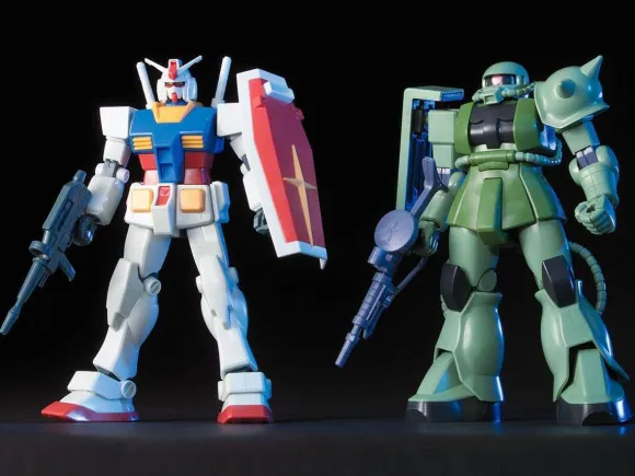 1/144 HGUC Gunpla Starter Set: Gundam Vs. Zaku II