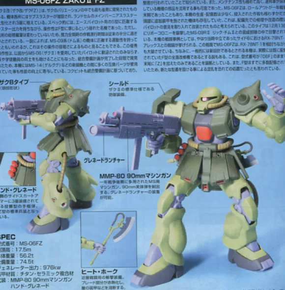 1/144 HGUC MS-06FZ Zaku II FZ (Kai)