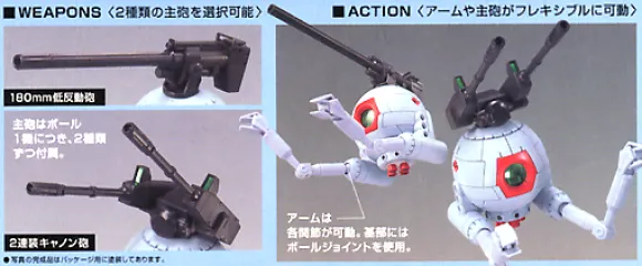 1/144 HGUC RB-79 Ball Twin Set