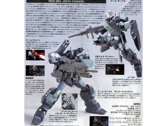 1/144 HGUC RGM-96X Jesta Cannon