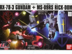 1/144 HGUC RX-78-3 G-3 Gundam + Char's Custom MS-09RS Rick-Dom