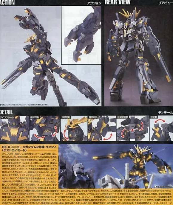 1/144 HGUC RX-0 Unicorn Gundam 02 Banshee (Destroy Mode)