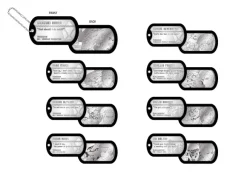 Metal Dog Tag Gundam: Iron-Blooded Orphans: 1Box (8pcs)