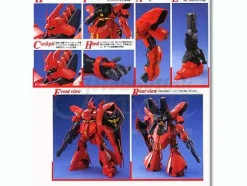 1/100 MG MSN-04 Sazabi with Special Clear Armor Parts