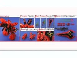 1/100 MG MSN-04 Sazabi with Special Clear Armor Parts