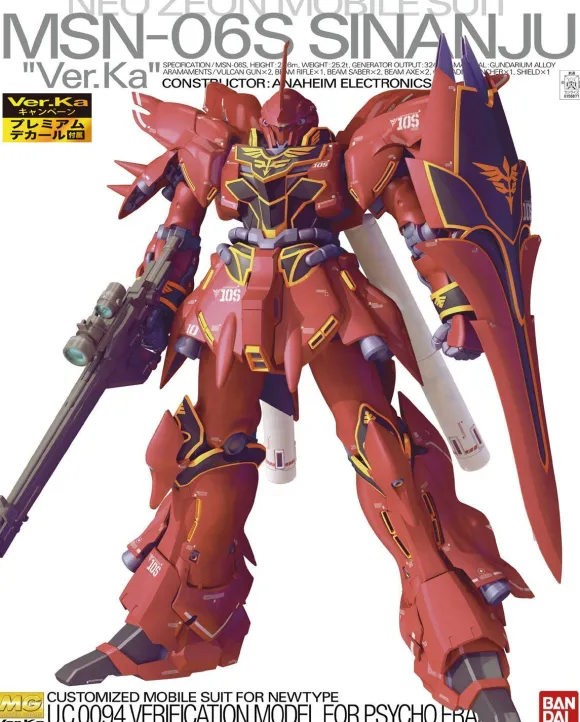 1/100 MG MSN-06S Sinanju Ver.Ka w/Premium Decal