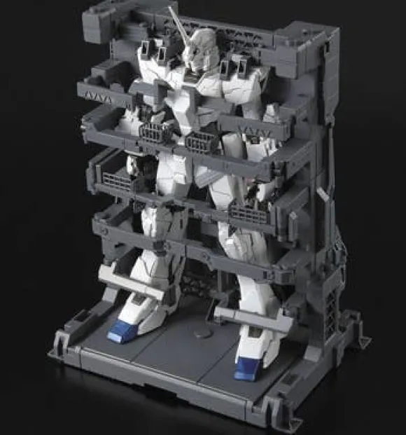 1/100 MG Unicorn Gundam HD Color + MS Cage