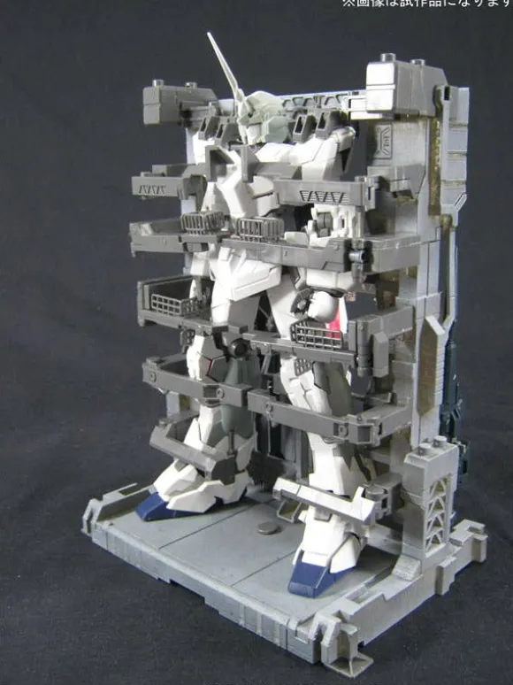 1/100 MG Unicorn Gundam HD Color + MS Cage
