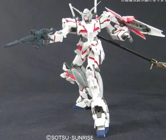 1/100 MG Unicorn Gundam HD Color + MS Cage