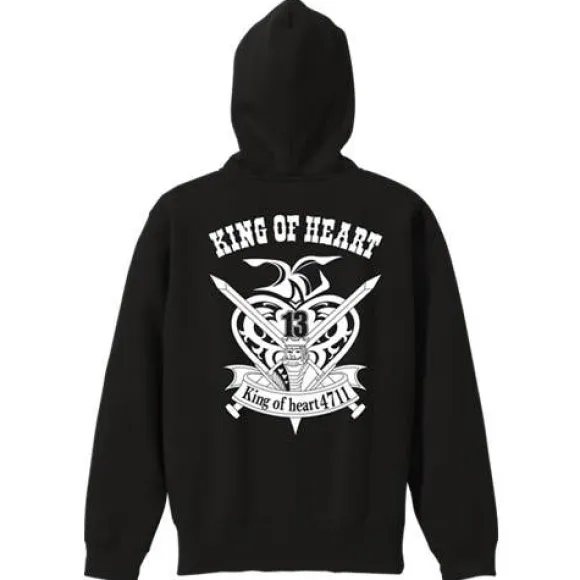 Mobile Fighter G Gundam 4711 King of Heart Zip Parka Black x Red L