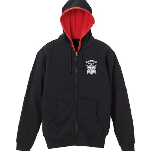Mobile Fighter G Gundam 4711 King of Heart Zip Parka Black x Red L