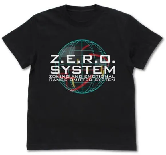 Mobile Report Gundam W: Zero System T-Shirt / Black-XL