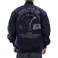 Mobile Suit Gundam: A Baoa Qu MA-1 Jacket Navy XL
