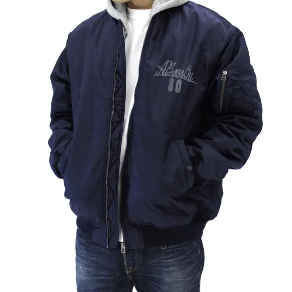 Mobile Suit Gundam: A Baoa Qu MA-1 Jacket Navy XL