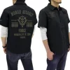 Mobile Suit Gundam Assault Mobile Army Emblem Based Work Shirt : Black-L