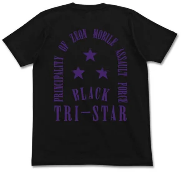 Mobile Suit Gundam: Black Tri-Star T-Shirt / Black-Xl