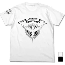 Mobile Suit Gundam 00: Celestial Being T-Shirt / White-L