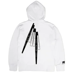 Mobile Suit Gundam: Char's Counterattack: RX-93 NU Gundam Zip Hoodie / White-L