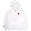 Mobile Suit Gundam: Char's Counterattack: RX-93 NU Gundam Zip Hoodie / White-XL